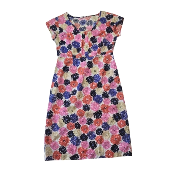 Boden Summer Floral Cotton Dress Size 4 Long - Picture 1 of 9